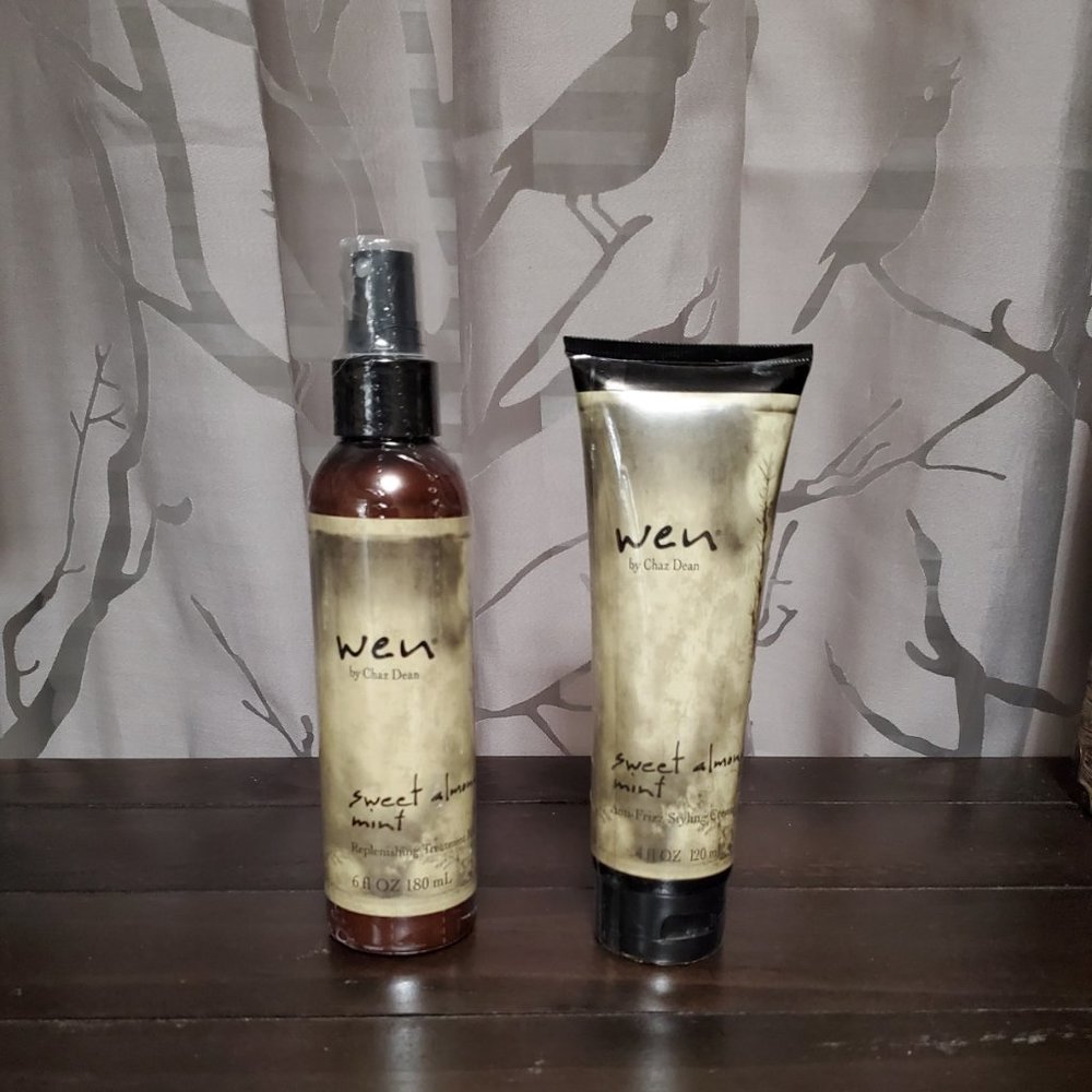 WEN Anti-Frizz Creme and Replenishing Mist Bundle